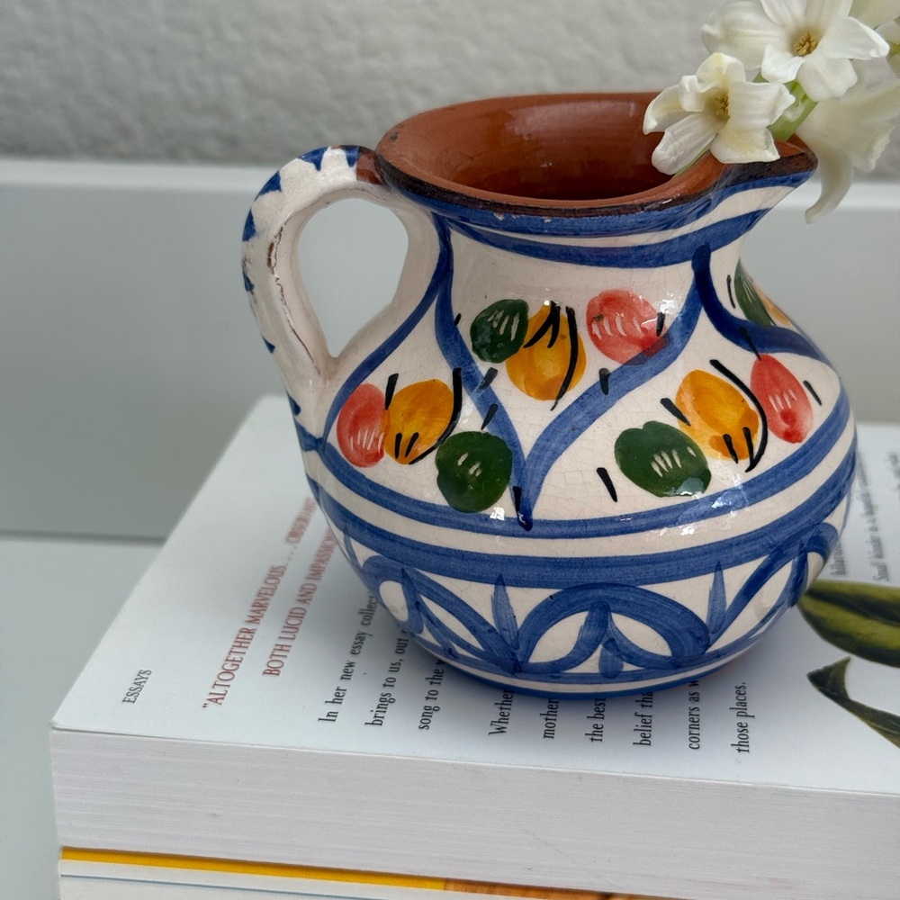 Hand Crafted Multicolor Small Ceramic Creamer - Picture 4 of 9